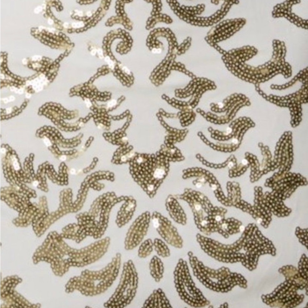 New B. DARLIN gold sequin embellished dress - Picture 4 of 7